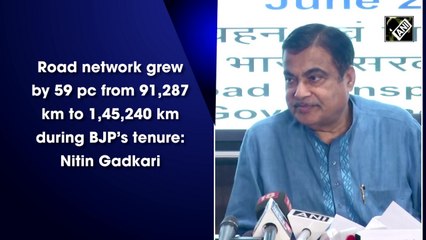 Road network grew by 59% from 91,287 km to 1,45,240 km during BJP’s tenure: Nitin Gadkari