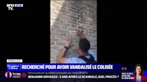 Un touriste recherché pour avoir vandalisé le Colisée