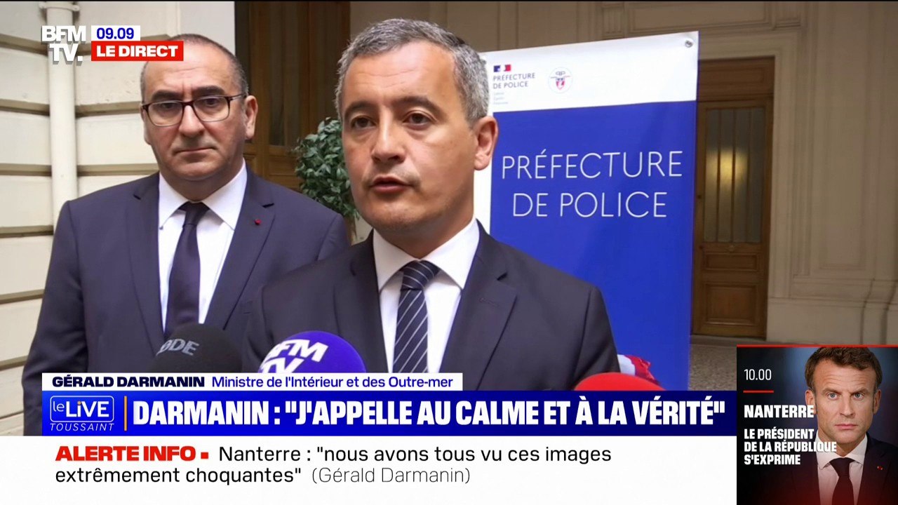 Gérald Darmanin sur la mort de Naël: "Les images ne sont apparemment pas conformes à ce que nous souhaitons comme intervention de la police"
