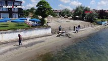 Silivri'de kanalizasyon suyu denize aktı