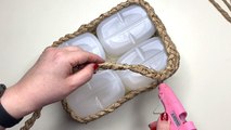 DIY 2 wicker basket ideas made from baking paper | Home decor