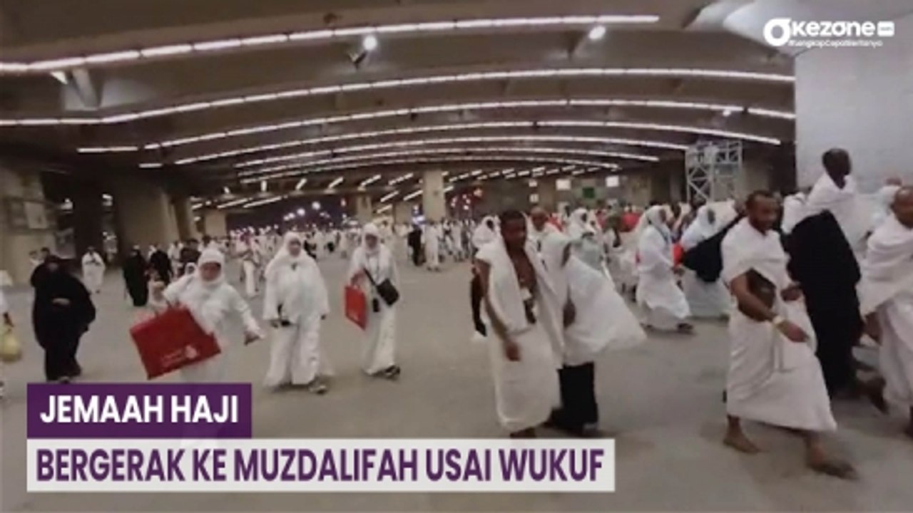 Jemaah Haji Indonesia Bergerak ke Muzdalifah Usai Wukuf