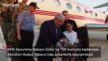Milli Savunma Bakanı Güler ve TSK komuta kademesi, Aktütün Hudut Taburu'nda askerlerle bayramlaştı