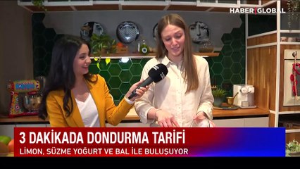 Serinleten lezzet... 3 dakikada ev yapımı dondurma tarifi: Limon, süzme yoğurt ve bal ile buluşuyor