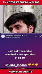 TV Actor Vs Fukra Insaan! | Gashmeer Mahajani Vs Fukra Insaan Bigg Boss OTT News Facts #shorts