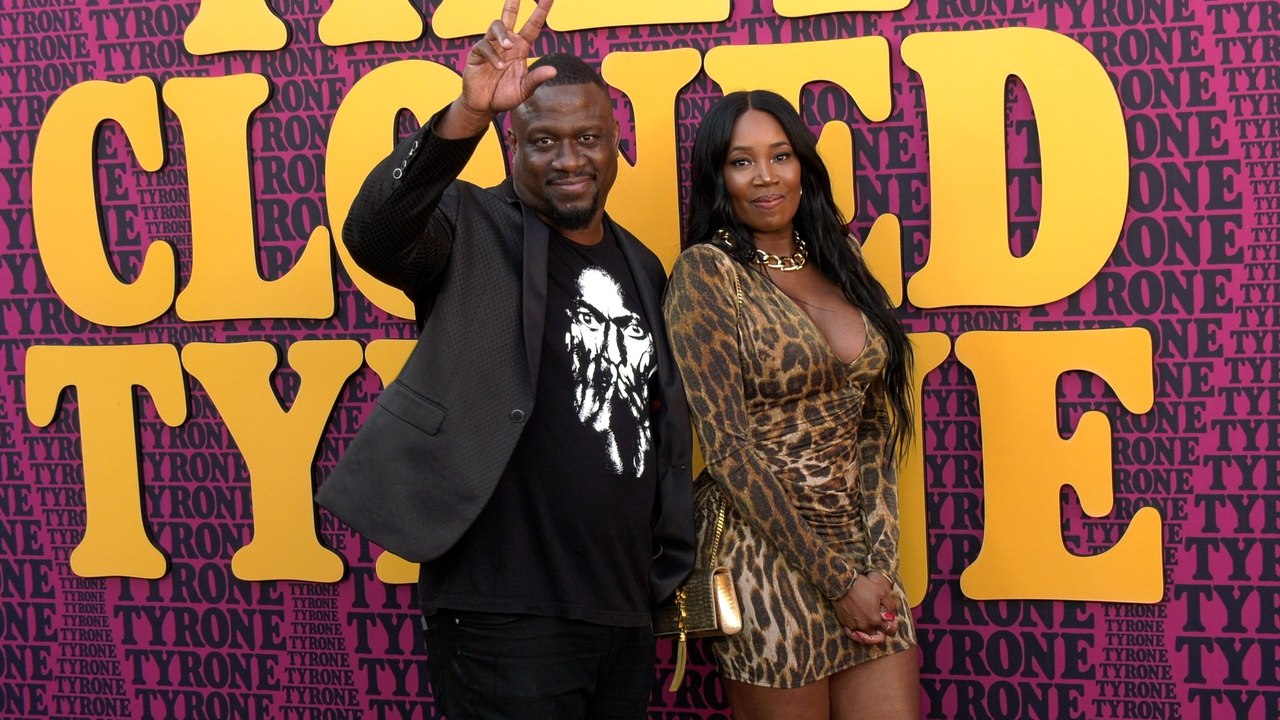 DJ M.O.S. and DJ KISS attend Netflix's "They Cloned Tyrone" premiere in Los Angeles