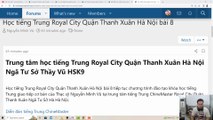 Học tiếng Trung Royal City Quận Thanh Xuân Hà Nội bài 8 Lớp em Nguyễn Anh Tuấn