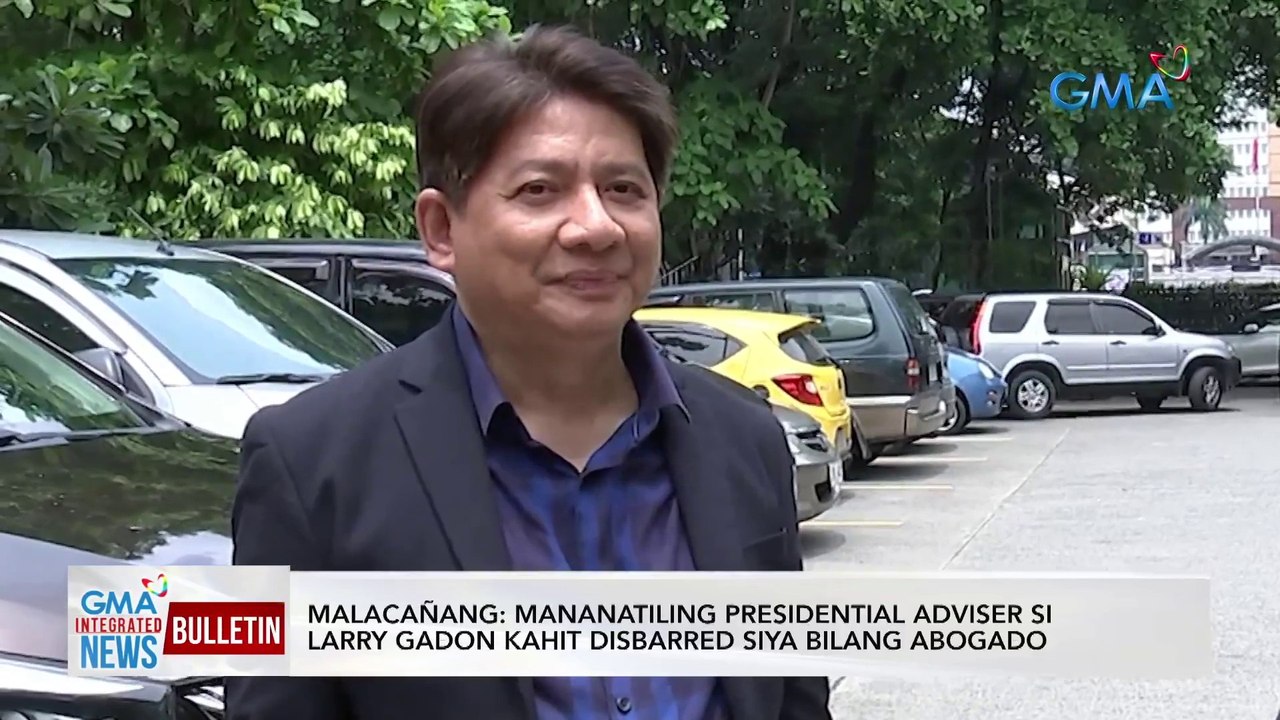 Malacañang: mananatiling Presidential Adviser si Larry Gadon kahit disbarred siya bilang abogado | GMA Integrated News Bulletin