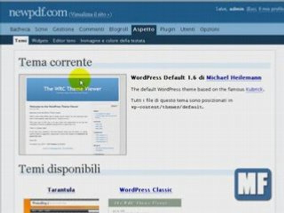 Installare Temi Wordpress