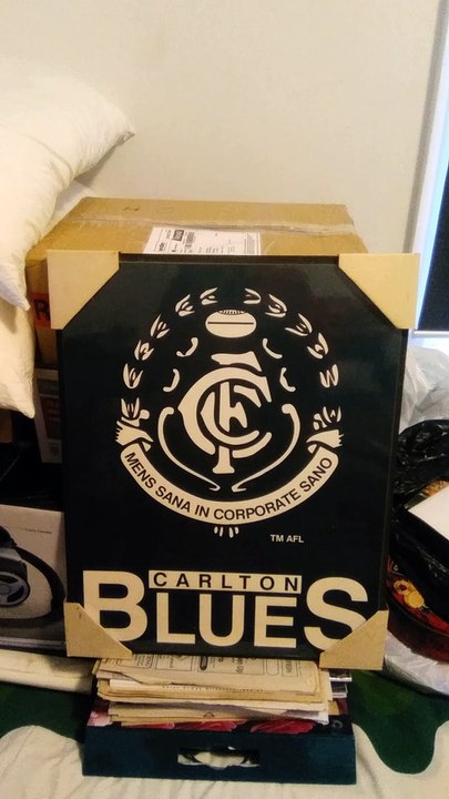 AFL carlton fc framed print