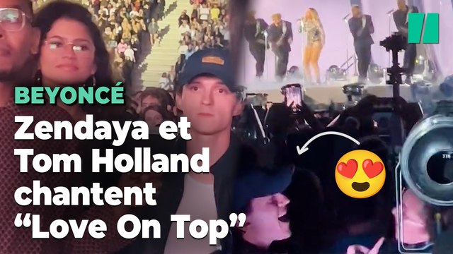 Au concert de Beyoncé, Zendaya et Tom Holland ont chanté « Love On Top » les yeux dans les yeux