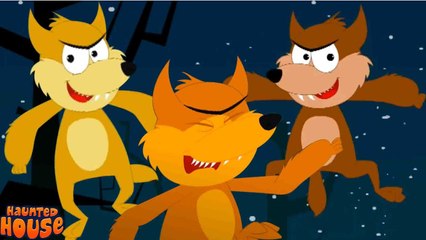 Five Big Werewolf, Halloween Nursery Rhymes & Spooky Cartoon Video For Kids