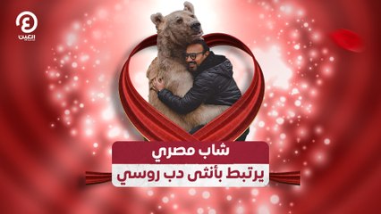 شاب مصري يرتبط بأنثى دب روسي