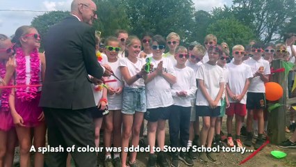 Lottie's colour run at Stover School