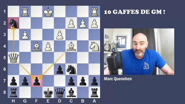 BLUNDERS IN CHESS !! 10 GAFFES DE GRANDS MAITRES AUX ECHECS !!