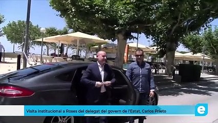 Visita institucional a Roses del delegat del govern de l’Estat, Carlos Prieto