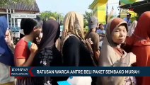 Ratusan Warga Tegal Barat Antusias Beli Paket Sembako Murah di Pasar Murah