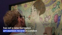 Klimt's last portrait sets European record in £74 million auction