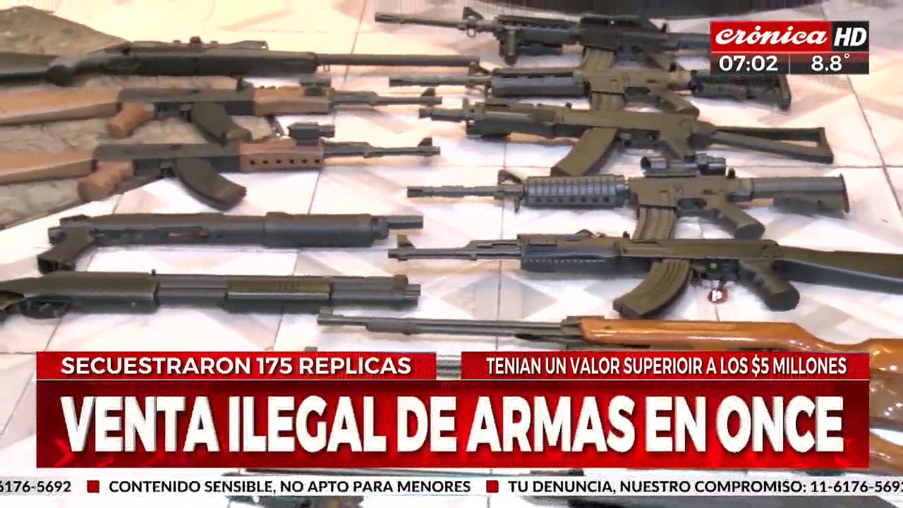 Venta ilegal de armas en Once: se secuestraron...