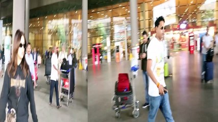 Bhumi Pednekar spotted with her rumoured boyfriend at Mumbai airport