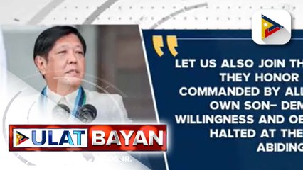 PBBM, nanawagan ng pagkakaisa kasabay ng selebrasyon ng Eid'l Adha