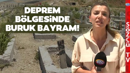 Hatay'da Buruk Bayram! Depremzedeler Bayramı Mezarlıklarda Karşıladı