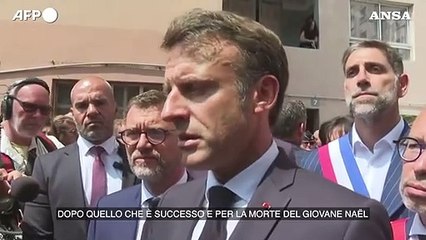Nanterre, Macron: "Morte di Nael inspiegabile e ingiustificabile"