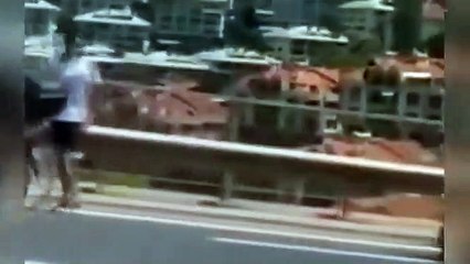 15 Temmuz Şehitler Köprüsü'nde hareketli anlar! Bir anda silah çekti, ortalık karıştı