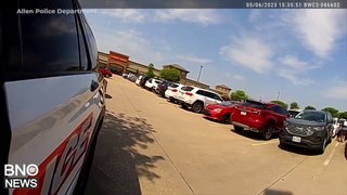 Police Bodycam Footage of Allen, Texas Mall Shooting