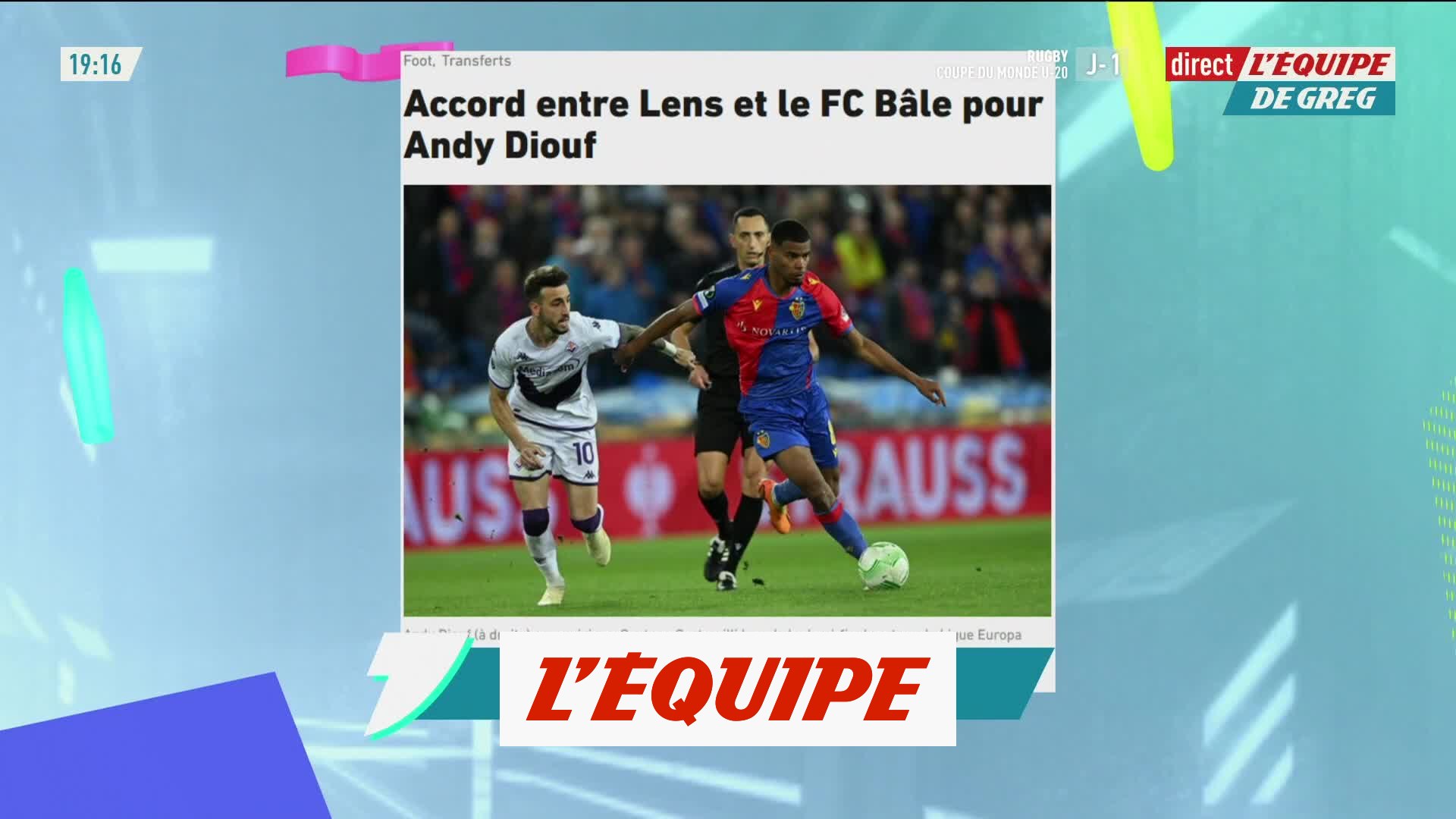 Accord entre Lens et le FC Bâle pour Andy Diouf - Foot - L1 - Transferts -  Vidéo Dailymotion