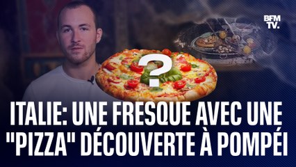 Une fresque vieille de 2000 ans représentant une "pizza" a été découverte à Pompéi