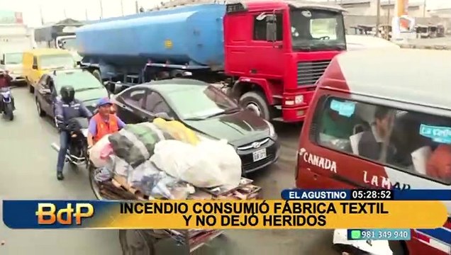Incendio en El Agustino: escolares se vieron afectados tras siniestro en fábrica textil