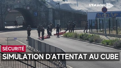 Attentat fictif au Cube dans le cadre d'un exercice de sécurité civile