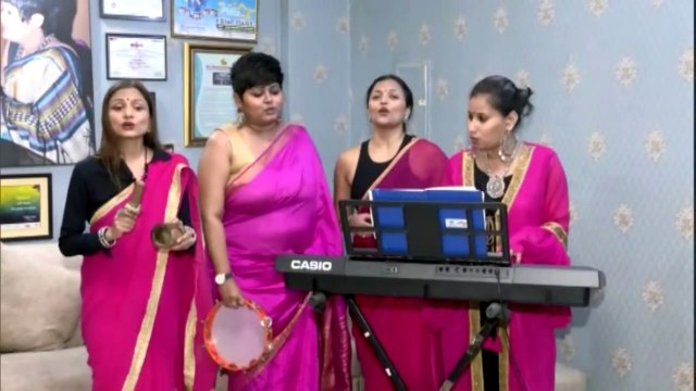 All Women Saree Clad Band sings for gender equality