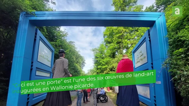 Six œuvres de land-art le long des voies cyclables de Wapi