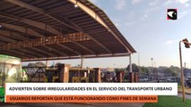 Advierten sobre irregularidades en el servicio del transporte urbano