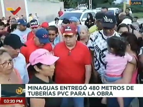 MinAguas entrega insumos para la recuperación de colectores de aguas servidas en el estado Lara