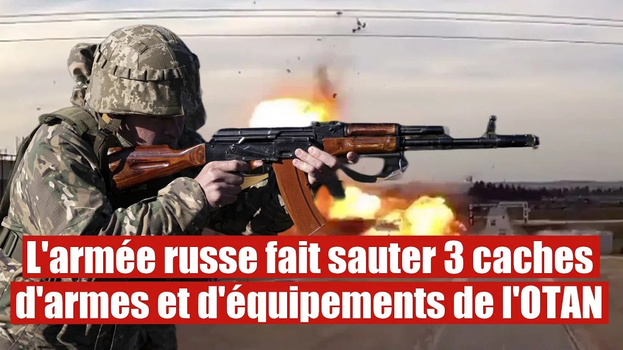 Des caches de munitions de l'OTAN explosent après des attaques russes