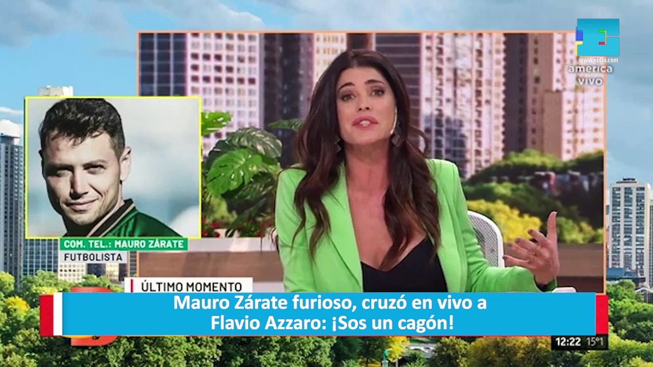 Mauro Zárate furioso, cruzó en vivo a Flavio Azzaro: ¡Sos un cagón!