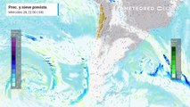 Sucesivas bandas de lluvias llegarán a Chile en los próximos días