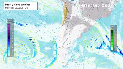Sucesivas bandas de lluvias llegarán a Chile en los próximos días
