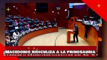 ¡VEAN! ¡Macedonio ridiculiza a la prinosauria paredes y a sus cómplices panistas vasallos del Sr. X!