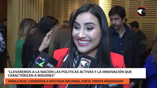 Buscaremos llevar al Congreso de la Nación las políticas activas y la innovación que caracterizan a Misiones , dijo Yamila Ruiz, candidata a diputada nacional por el Frente Renovador