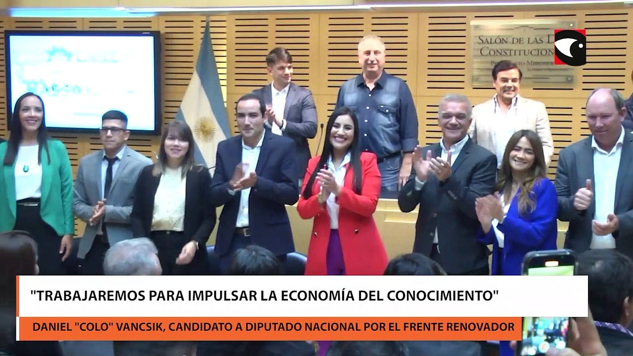 "Trabajaremos para impulsar la economía del conocimiento, promoviendo la sostenibilidad y generando empleo", sostuvo el "Colo" Vancsik