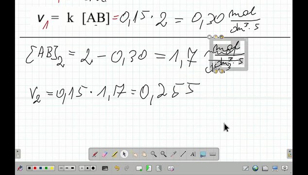 UBYTEK REAGENTA W CZASIE PO 1s,2s,3s. ZADANIE 4 UMCS 2019 KWIECIEŃ SZYBKOŚĆ.#chemia #chemistry #cke