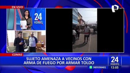 Comas: vecino es denunciado por amenazar a todo un barrio con arma por hacer bulla