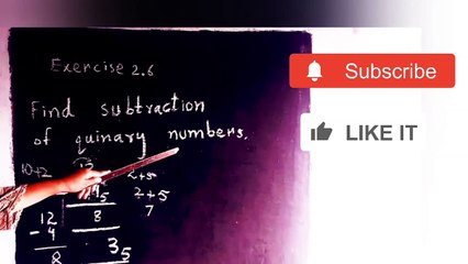 Exercise 2.6 Class 8 Gohar Logical Mathematics / Subtraction of Quinary Numbers