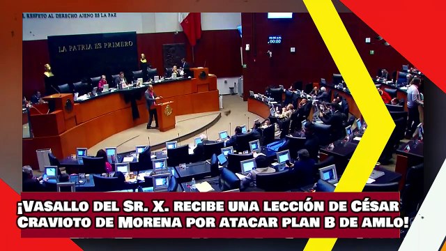¡VEAN! ¡Vasallo del Sr. X. recibe una lección de César Cravioto de Morena por atacar plan B de AMLO!