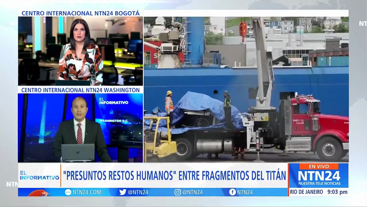 Hallan "posibles restos humanos” entre los fragmentos recuperados del sumergible Titán