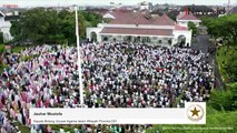 Syahdu! Presiden Jokowi Salat Iduladha di Gedung Agung Yogyakarta Bersama Ribuan Warga